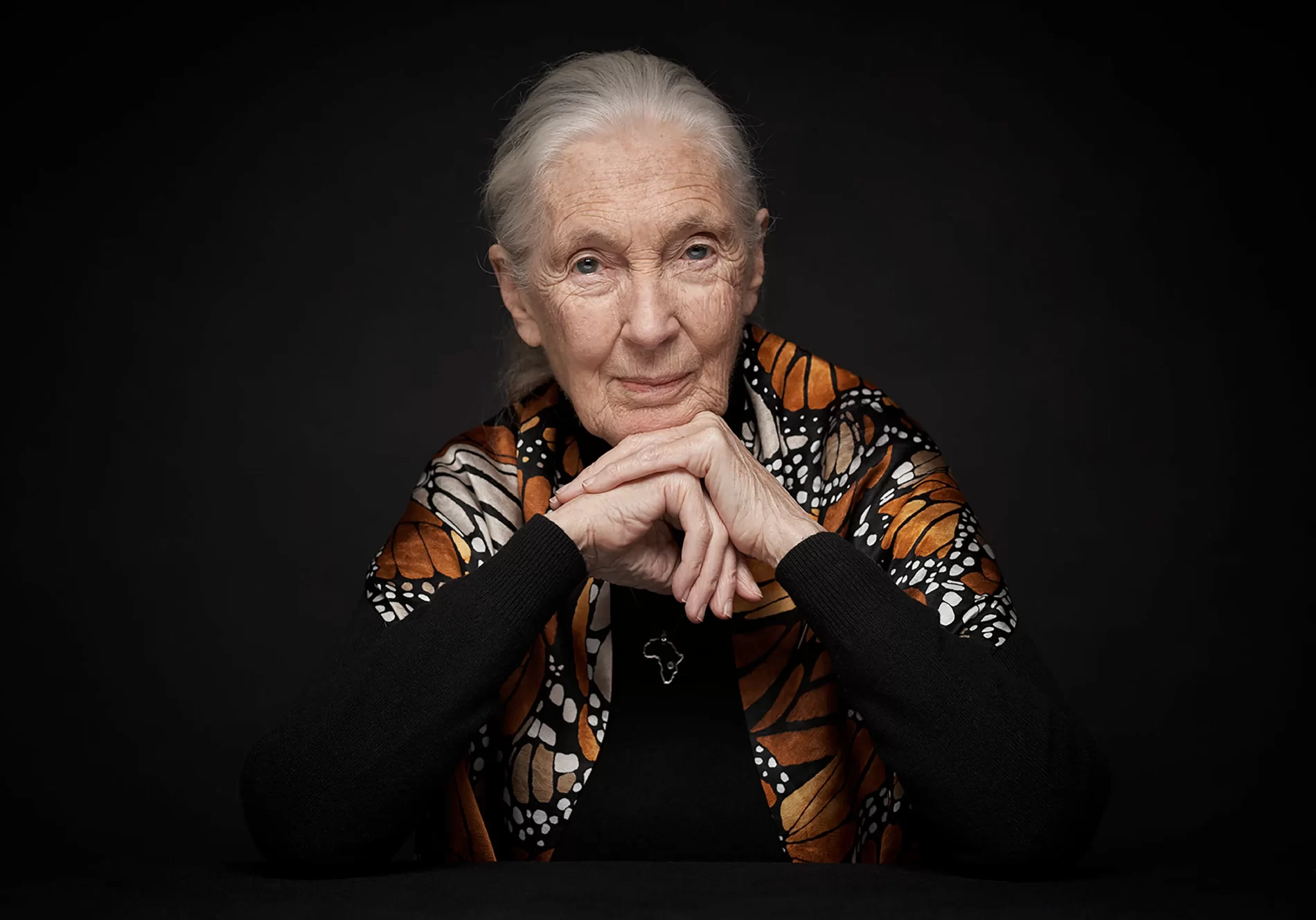 Imagem de Jane Goodall.